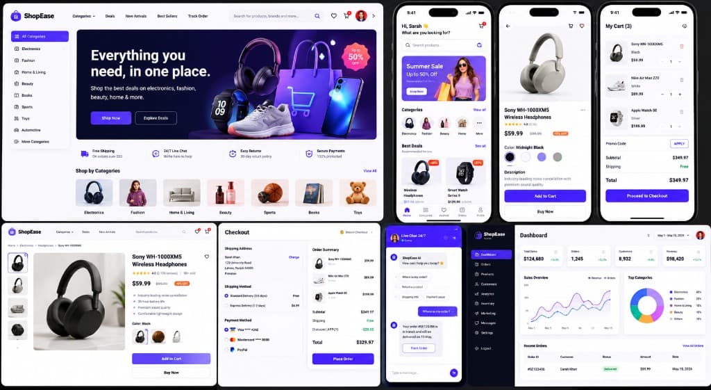 ShopEase - E-commerce Platform screenshot 1